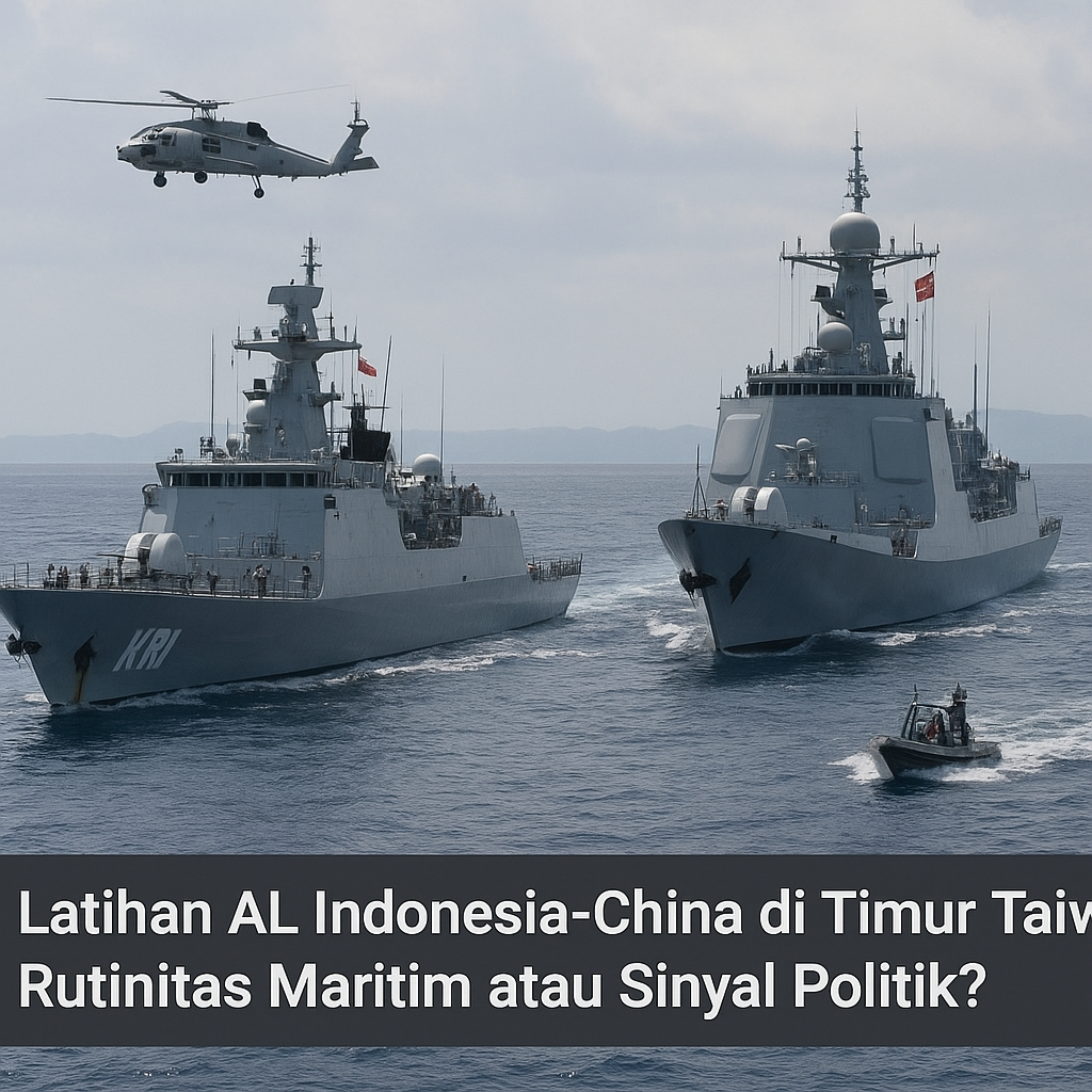 Latihan AL Indonesia-China di Timur Taiwan: Rutinitas Maritim atau Sinyal Politik?
