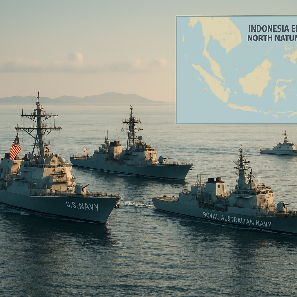 AS-Jepang-Australia Latihan Militer di Laut Natuna: Bukan ‘Undangan Asing’ tapi Forum Regional