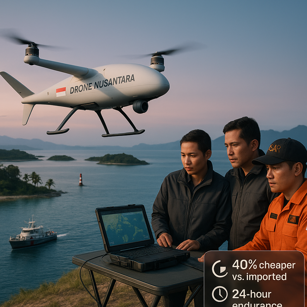 Drone Nusantara: Pengawasan Perbatasan dan Bencana yang Mengurangi Ketergantungan pada Alutsista Asing