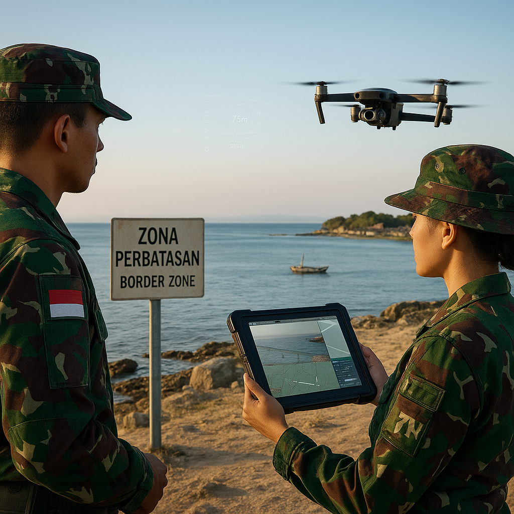 Penggunaan Drone TNI untuk Patroli Perbatasan: Efisiensi dan Tantangan Regulasi