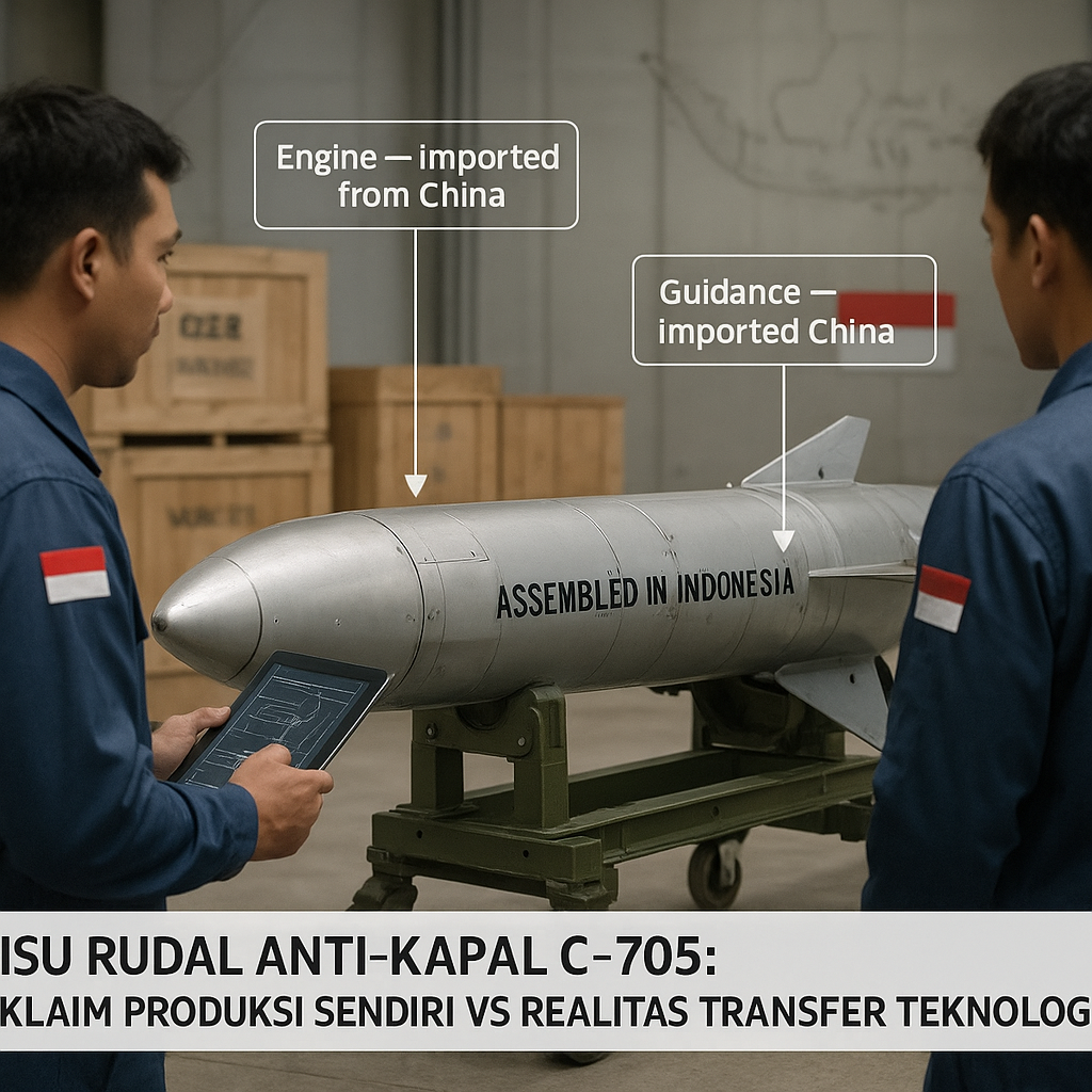Isu Rudal Anti-Kapal C-705: Klaim Produksi Sendiri vs Realitas Transfer Teknologi