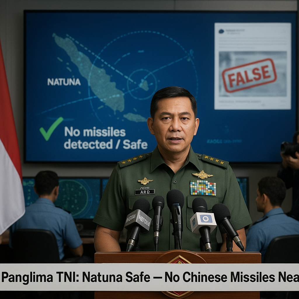 Panglima TNI Tegaskan Situasi di Natuna Aman, Tidak Ada Rudal China di Sekitar