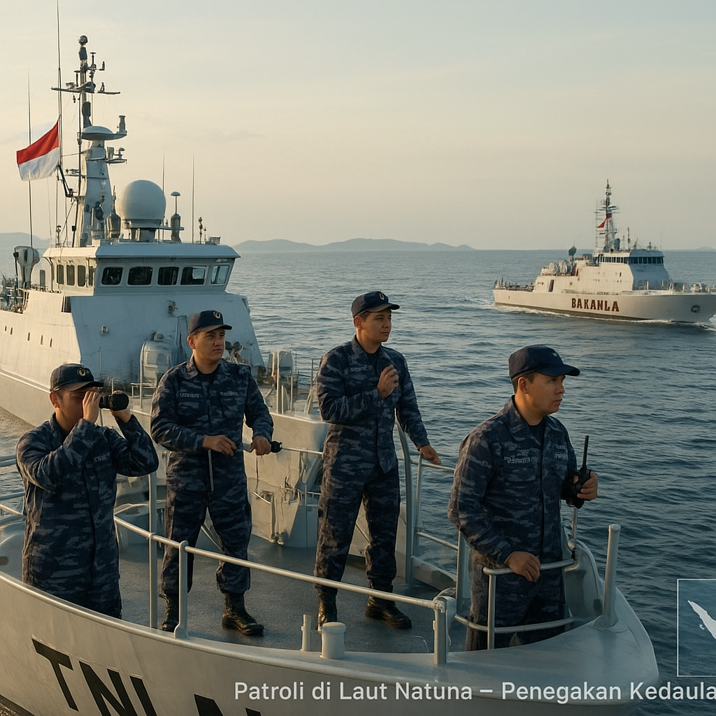 Indonesia Tingkatkan Patroli di Laut Natuna, Tegaskan Kedaulatan Tanpa Eskalasi Konflik