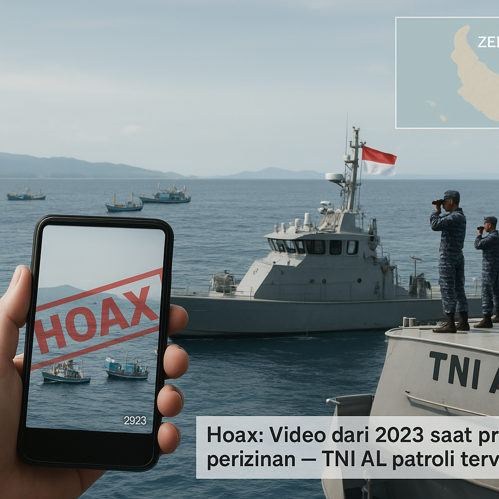 Hoaks Kapal Asing Berlayar Tanpa Izin di Perairan Natuna: Fakta Patroli TNI AL
