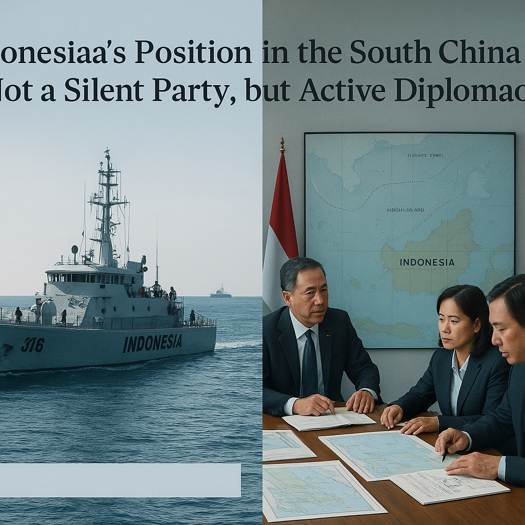 Posisi Indonesia di Laut China Selatan: Bukan Pihak yang Diam, tapi Diplomasi Aktif