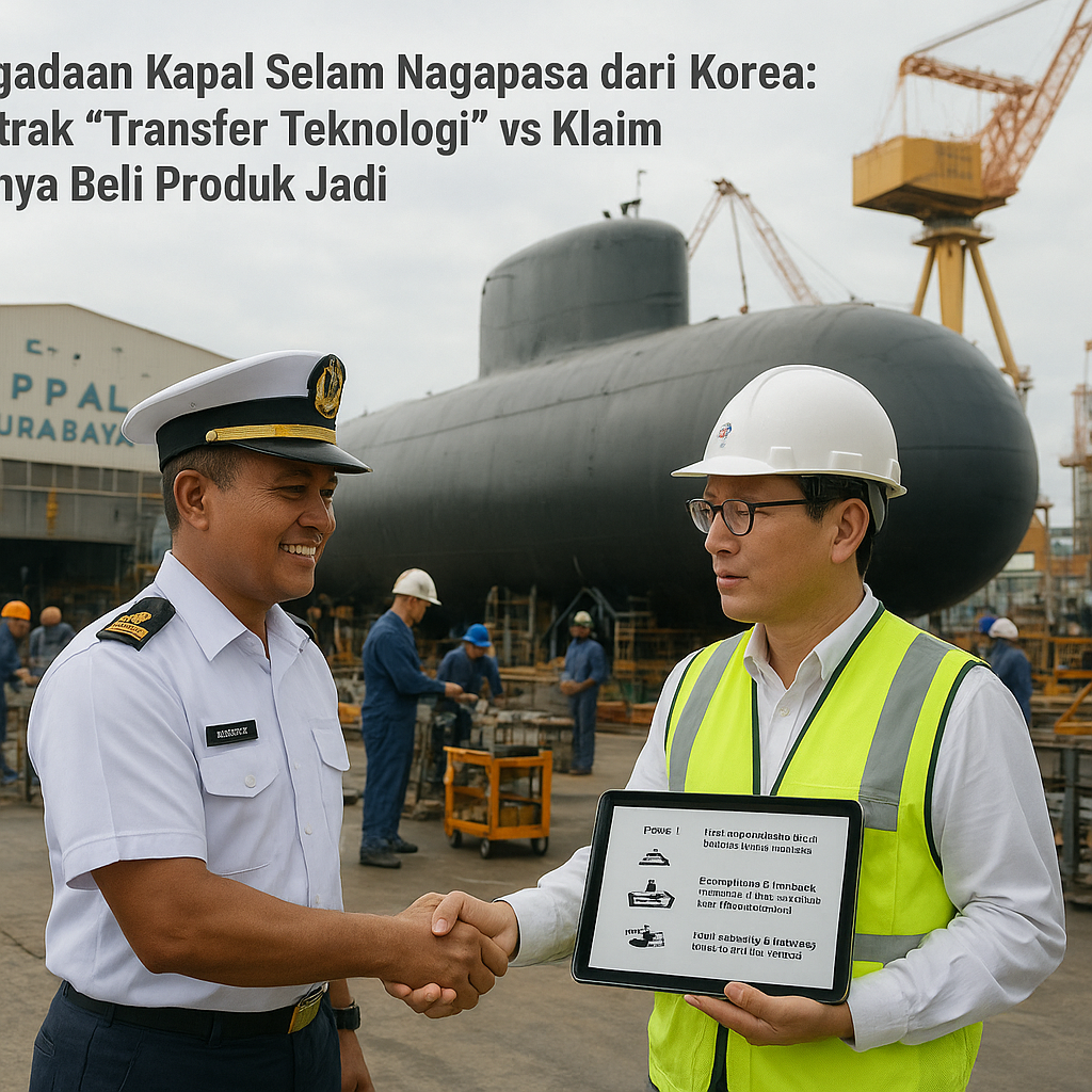 Pengadaan Kapal Selam Nagapasa dari Korea: Kontrak 'Transfer Teknologi' vs Klaim 'Hanya Beli Produk Jadi'