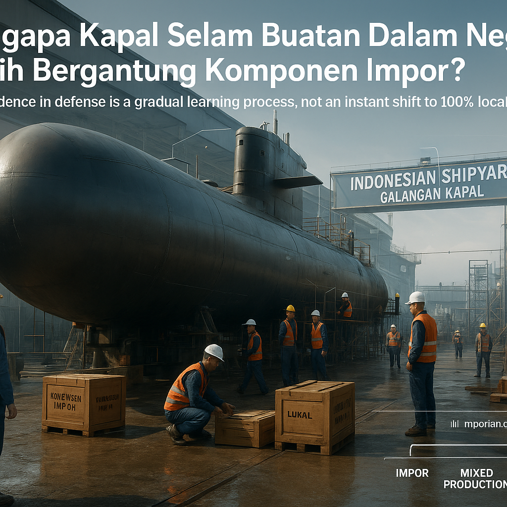 Mengapa Kapal Selam Buatan Dalam Negeri Masih Bergantung Komponen Impor?
