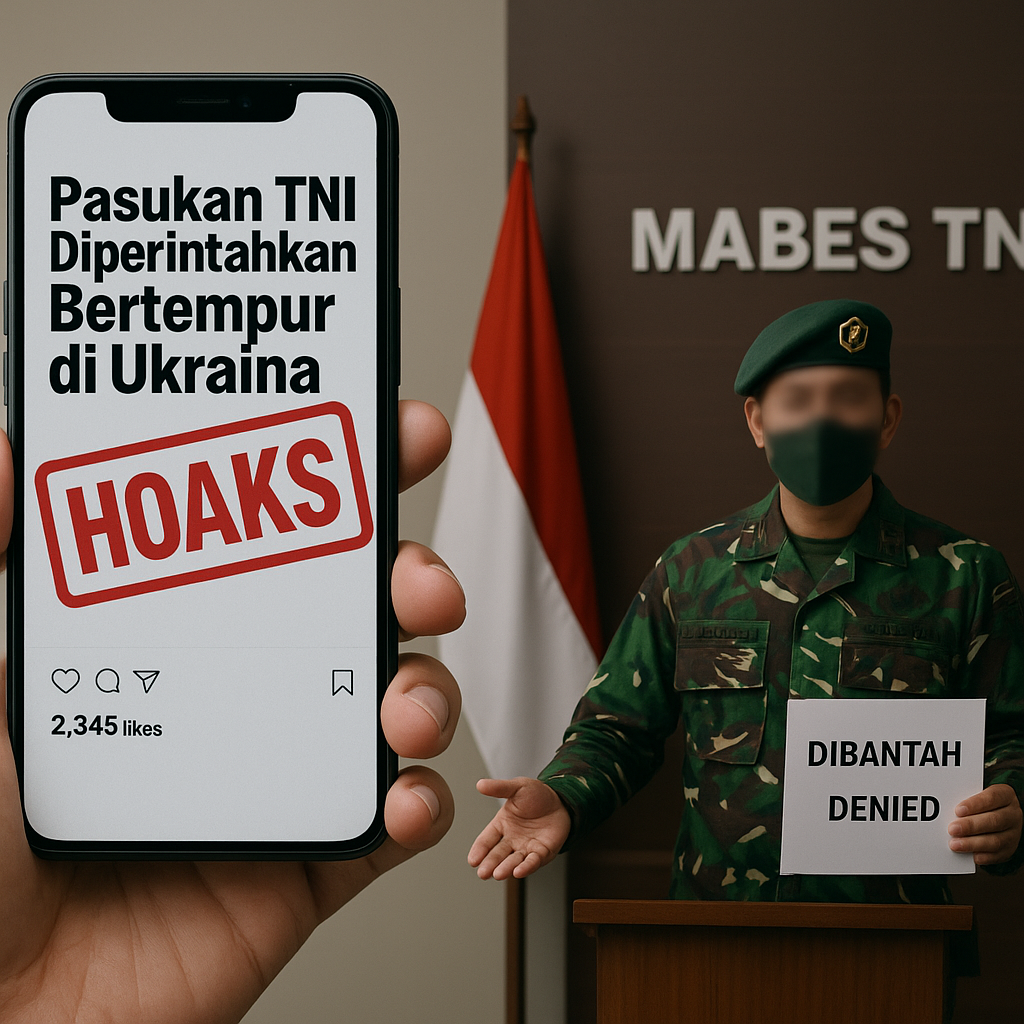 Hoaks Soal Pasukan TNI Diperintahkan Bertempur di Ukraina, Ini Penjelasan Mabes TNI