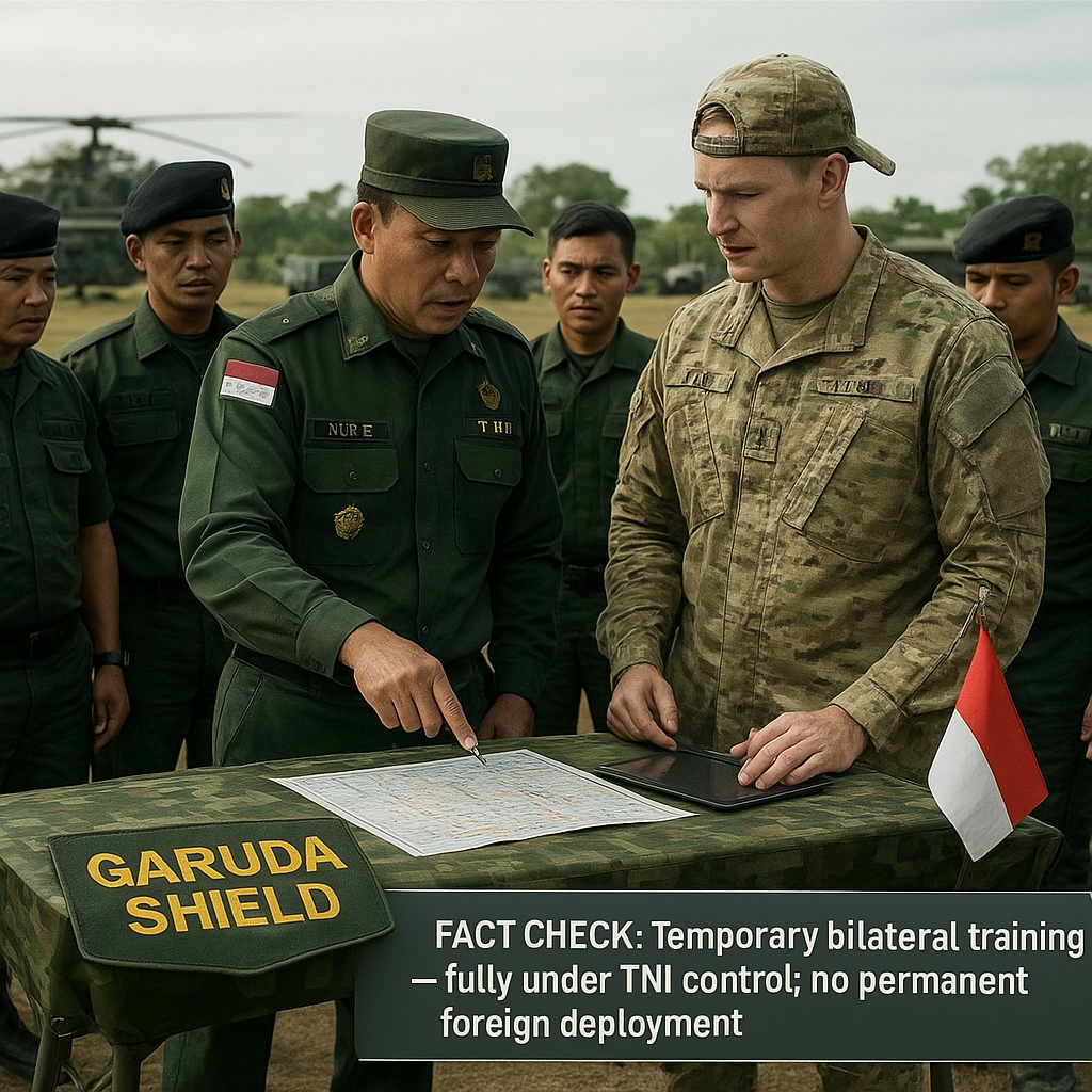 Latihan Militer Garuda Shield Bersama AS, Cek Fakta atas Isu Penempatan Asing